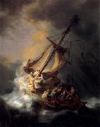 REMBRANDT Harmenszoon van Rijn Christ in the Storm on the Lake of Galilee, oil on canvas